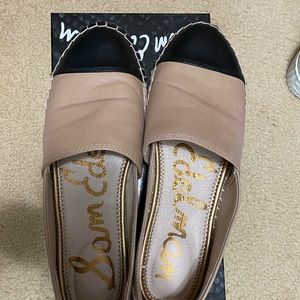 Sam Edelman Tan and Black Espadrille Woman’s 9